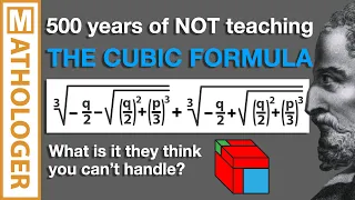 500 years of NOT teaching THE CUBIC FORMULA. What is it they think you can't handle?