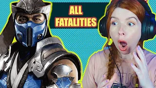 I react to all Mortal Kombat 11 fatalities 🥲 | REACTION