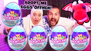 Meine Frau öffnet 1.MAL REAL LIFE ADOPT ME EGGS! Drache & Giraffe gezogen 😍