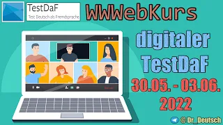 Vorbereitung auf den digitalen TestDaF am 14. Juni