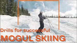 How to ski in a moguls course (absorption - extension)  Mogul skiing Lesson9