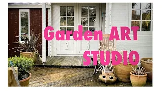 What's new in the Art Studio;  opening up the garden studio after a winter break.