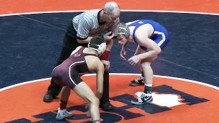 2016 IHSA 113lb Finals Louie Hayes (Sandburg) vs Real Woods (Montini) 4K Highlights