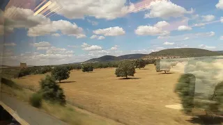 Views from 300km/hr. Fast Train Ride, Madrid to Cordoba, Spain; 2022.06.24