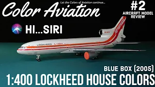 1:400 Blue Box Lockheed L-1011 TriStar House Colors N1011 with Siri (Aircraft Models Review #2)