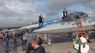 Су-57E (first shots of the presentation from MAKS-2019)@belenkur