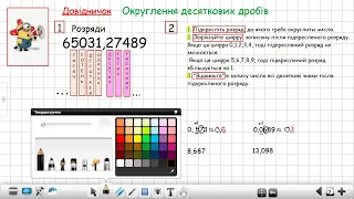 Довідничок. Округлення десяткових дробів