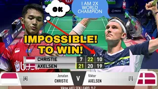 INSANE COMEBACK😱 by Jonathan Christie vs Victor Axelsen | WOW Fantastic Badminton