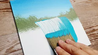 KING ART   N  #716    WATERFALL    PAINTING TUTORIAL  EASY