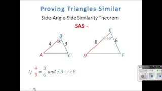 Geometry Lesson 7.3 - Proving Triangles Similar