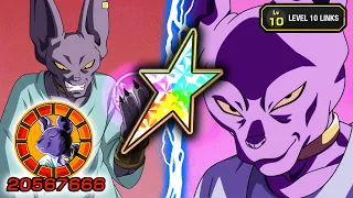 100% NEW LR PAJAMA BEERUS LEVEL 10 LINKS SHOWCASE! Dragon Ball Z Dokkan Battle