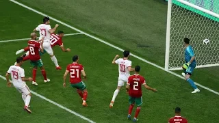 ملخص مباراة المغرب و إيران 0ـ1 كأس العالم 2018