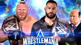 Roman Reigns vs Brock Lesnar WWE Wrestlemania 38 "My Way" Title Unification Match