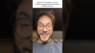 Ex BBB Eliezer faz homenagem a filha lua e a esposa Vih tube