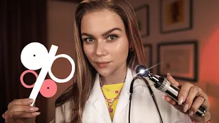 ASMR Old School Ear Exam, Ear Cleaning & Eye Exam.  Medical RP, Personal Attention