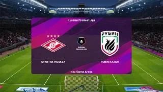 PES 2020 | Spartak Moskva vs Rubin Kazan - Russia Premier League | 19 October 2019 | Full Gameplay