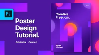 Abstract Poster Design in Photoshop | Photoshop Tutorial In Hindi