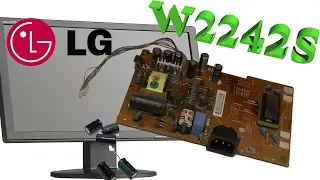 Разборка и ремонт монитора LG W2242S