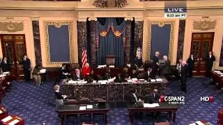 Biden swears in Sen Patrick Leahy as President Pro Tempore of the Senate (December 19, 2012)