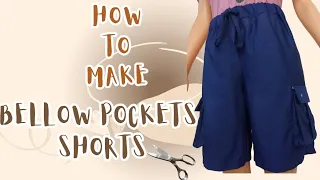 HOW TO MAKE SHORTS WITH BELLOW POCKETS✂️