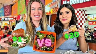 Eating At ONLY Cheap VS Expensive Fast Food