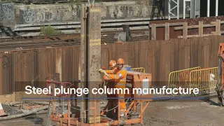 Steel plunge column manufacture