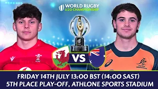 LIVE Rugby | Wales v Australia | World Rugby U20 Championship