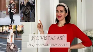 **10 cosas que una mujer elegante NO lleva**