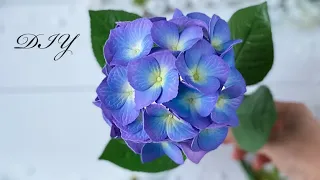 Цветы из фоамирана Гортензия своими руками How to make flowers / DIY Foam Paper Flowers
