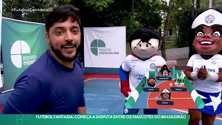 Futebol Fantasia disputa entre mascotes do Brasileirão começa com treinadores de peso
