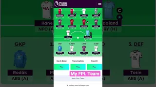 My FPL Team #fpl #shorts #short  #prem #premierleague #football #footballshorts #soccer