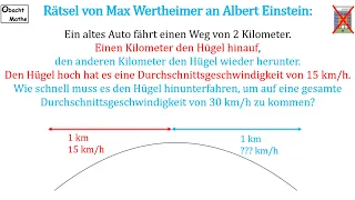 👀 Mathe Basics #208 👀 Rätsel an Albert Einstein | Schaffst DU es ?! | ObachtMathe