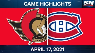 NHL Game Highlights | Senators vs. Canadiens - Apr. 17, 2021