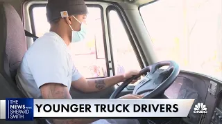 Companies recruit younger truck drivers amid driver shortage