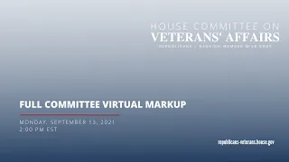 9/13/2021: Full Committee Virtual Markup