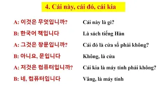 Học Tiếng Hàn Online, Hỏi - Đáp 15 Chủ Đề Cơ Bản