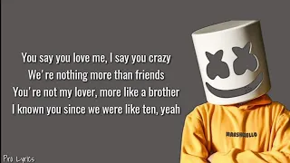 Marshmello & Anne-Marie - Friends (Lyrics)