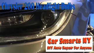 Chrysler 200 Headlight Bulb Replacement