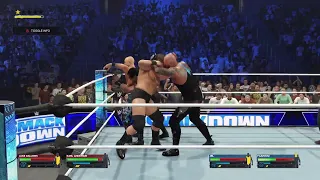 KARL ANDERSON AND LUKE GALLOWS VS THE APA FOR THE WWE SMACK DOWN TAG TITLES PART 1