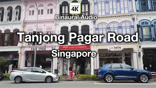 Tanjong Pagar Road Singapore Walking Tour in 4K & 3D Ambience Sound