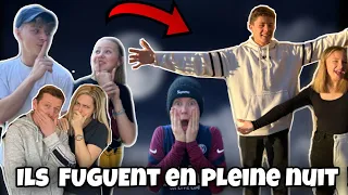 ILS FUGUENT EN PLEINE NUIT CHEZ GABIN ET LILI ! LES PARENTS PÈTENT LES PLOMBS !! (SKETCH)