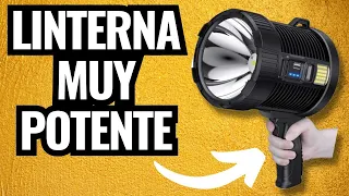 Linterna portátil muy potente y barata ( lámpara de mano ) ¡No le pide nada a la más cara del mundo!