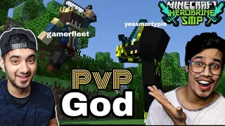 yessmartypie vs gamerfleet pvp comparison |who is herobrine smp pvp god?herobrine smp war highlight