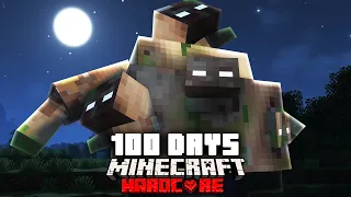 I Survived a Zombie Apocalypse for 100 Days in Hardcore Minecraft