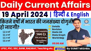 19 April Current Affairs 2024 Daily Current Affairs 2024 Today Current Affairs Today, MJT, Next dose