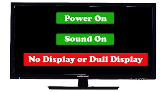 LED TV Power on  Sound ok but No Display | ​Dull Display Solution |#BacklightReplacement #letsSolve