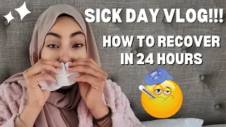 Sick Day Vlog | Fix a Cold/Flu in 24 Hours | Home Cold Remedies | Bilal and Shaeeda