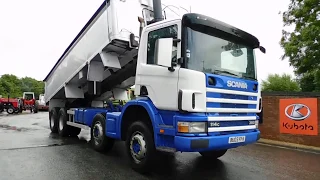 SCANIA 114C 8X4 TIPPER LORRY WALKROUND VIDEO