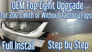 OEM Dual Led Fog Light Upgrade l Step by Step | Full Install | 2015 Chrysler 200