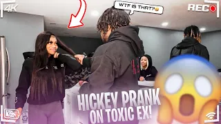 HICKEY PRANK ON MY TOXIC EX😱*he pulled my wig off*😭